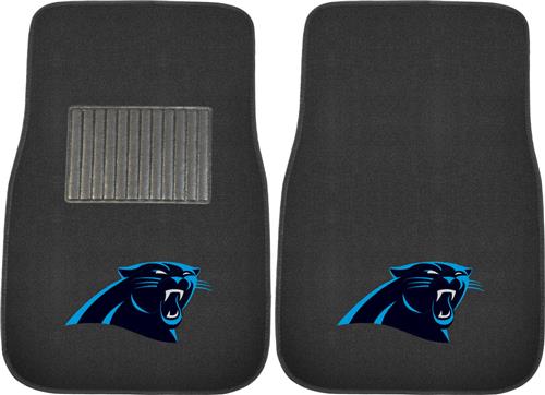 Fan Mats NFL Panthers Embroidered Car Mat (set)