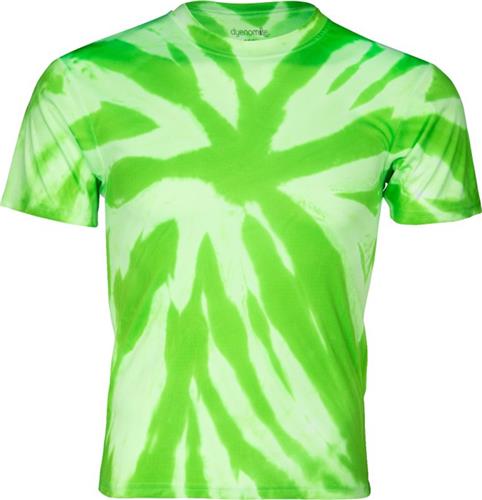 Dyenomite Apparel Performance Poly Tie Dye Tee. Printing is available for this item.