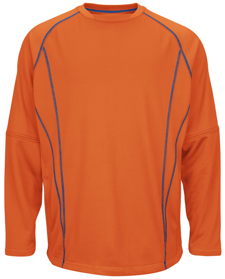 majestic men's fleece practice pullover