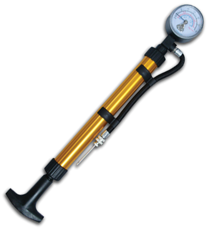 pump with pressure gauge