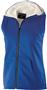 Womens, Sherpa Lined, Pocketed Heather Vest (Athletic,Black,Navy,Royal,Red)