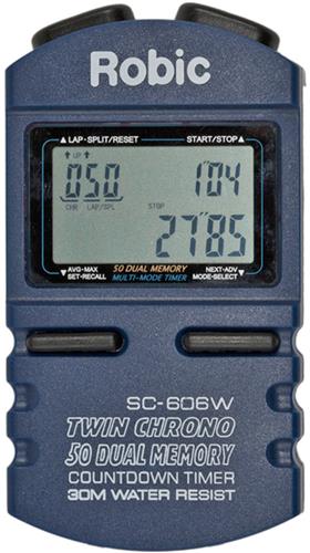Robic Timers SC-606W 50 Memory Chronograph
