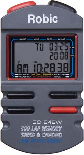Robic Timer SC-848W 300 Memory Speed & Chronograph
