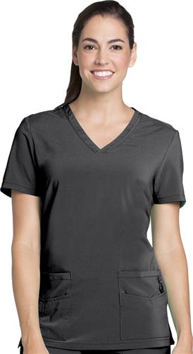 Lynx Womens Unleashed V-Neck Scrub Top. Embroidery is available on this item.