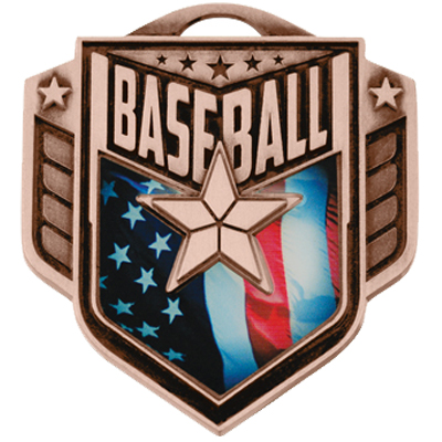 Hasty Awards 2.25" Liberty Baseball Medals M-742. Personalization is available on this item.