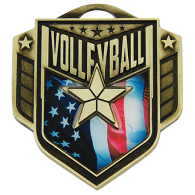 Hasty Awards 2.25" Liberty Volleyball Medals M-742. Personalization is available on this item.
