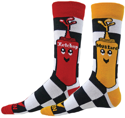 Red Lion Ketchup & Mustard Crew Socks