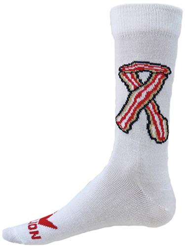 Red Lion Bacon Ribbon Crew Socks - Closeout