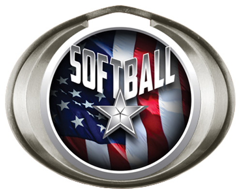 Hasty Halo Medal Softball Liberty Insert. Personalization is available on this item.