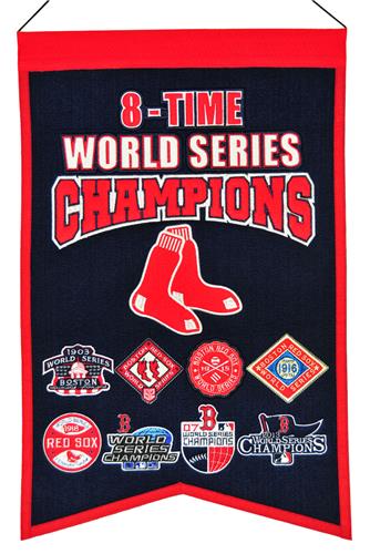 Winning Streak MLB Red Sox 8x Champs Banner