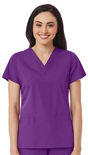 Maevn Red Panda Women's V-Neck 2 Pocket Scrub Top 1716. Embroidery is available on this item.