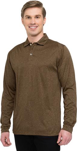 Tri Mountain Men's Gallant Long Sleeve Polo. Printing is available for this item.