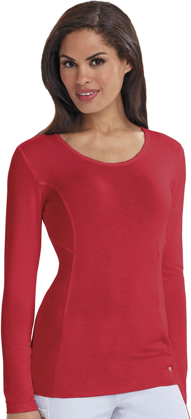 E120380 Careisma Women's Long Sleeve Underscrub Knit Tee