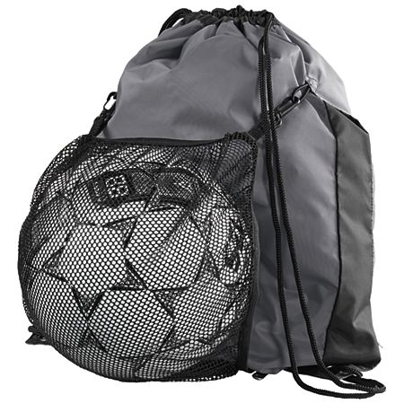  (14" TALL x 18" WIDTH) Convertible String Backpack (Scarlet/Black)