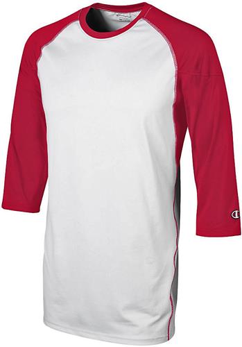 Champion Adult Youth 3/4 Baseball T-Shirt. Decorated in seven days or less.