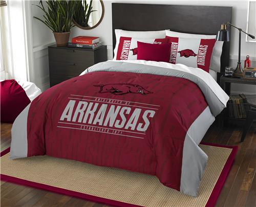 Northwest NCAA Arkansas Full/Queen Comforter/Shams