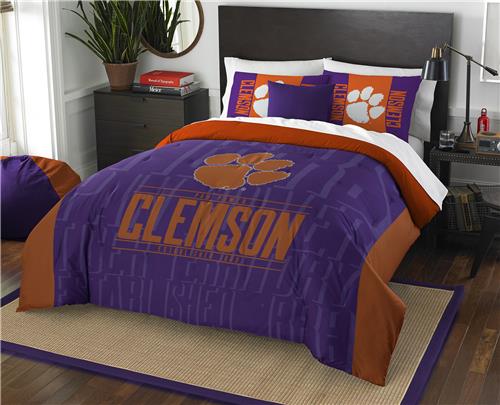 Northwest NCAA Clemson Full/Queen Comforter/Shams