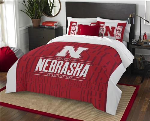 Northwest NCAA Nebraska Full/Queen Comforter/Shams