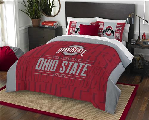 Northwest NCAA Ohio State F/Q Comforter & Shams