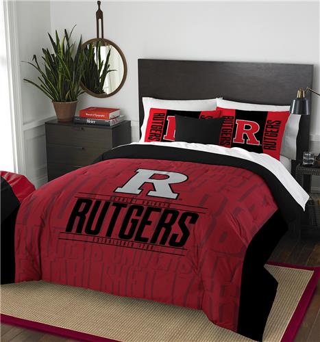 Northwest Rutgers Full/Queen Comforter & Sham
