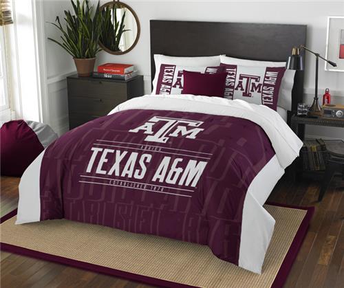 Northwest NCAA Texas A&M Aggies Modern Take Full/Queen Comforter/Sham Set