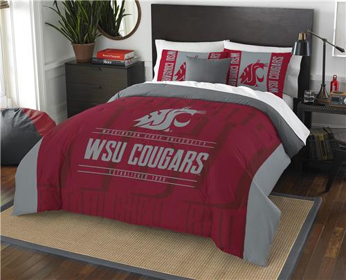 Northwest NCAA Washington St F/Q Comforter/Shams