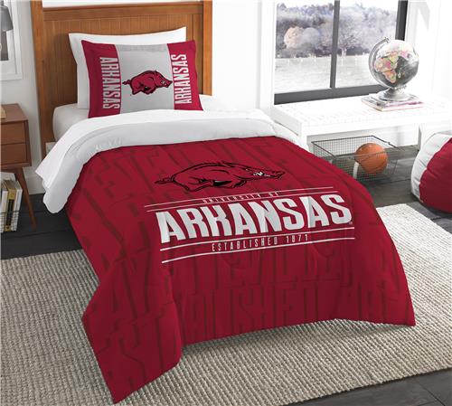 Northwest NCAA Arkansas Twin Comforter & Sham