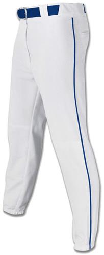 Adult Medium AM Pro-Plus GREY Baseball Pant with RED Piping