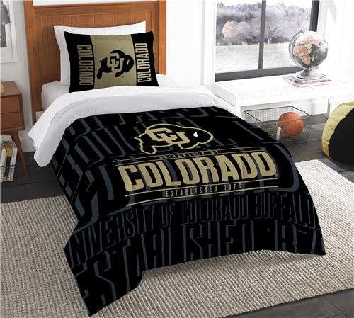 Northwest NCAA Colorado Twin Comforter & Sham