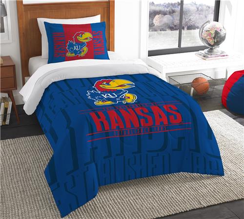 Northwest NCAA Kansas Twin Comforter & Sham