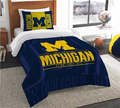 Northwest NCAA Michigan Twin Comforter & Sham