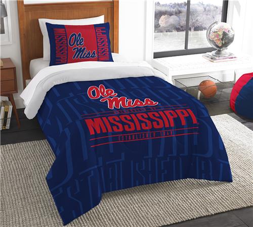 Northwest NCAA Mississippi Twin Comforter & Sham