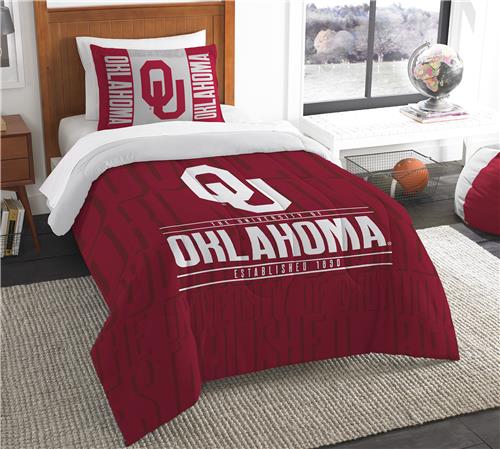 Northwest NCAA Oklahoma Twin Comforter & Sham