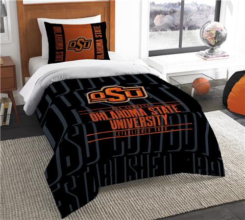 Northwest NCAA Oklahoma State Twin Comforter /Sham