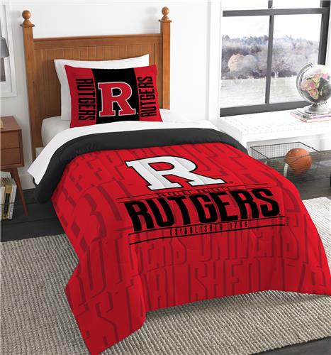Northwest Rutgers Twin Comforter & Sham