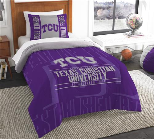 Northwest NCAA TCU Twin Comforter & Sham