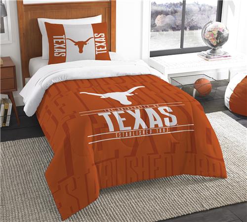 Northwest NCAA Texas Twin Comforter & Sham