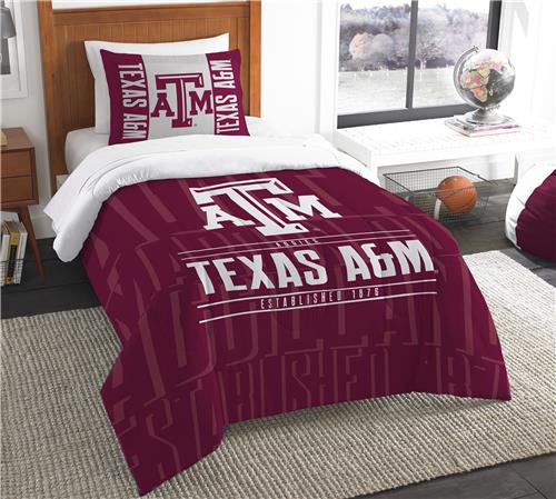 Northwest NCAA Texas A&M Twin Comforter & Sham