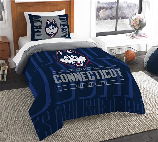 Northwest NCAA UConn Twin Comforter & Sham