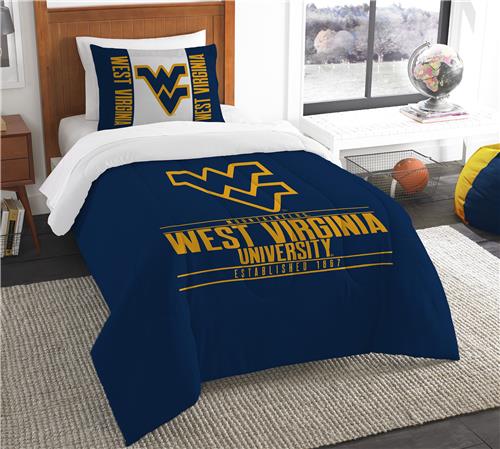 Northwest NCAA West Virginia Twin Comforter & Sham