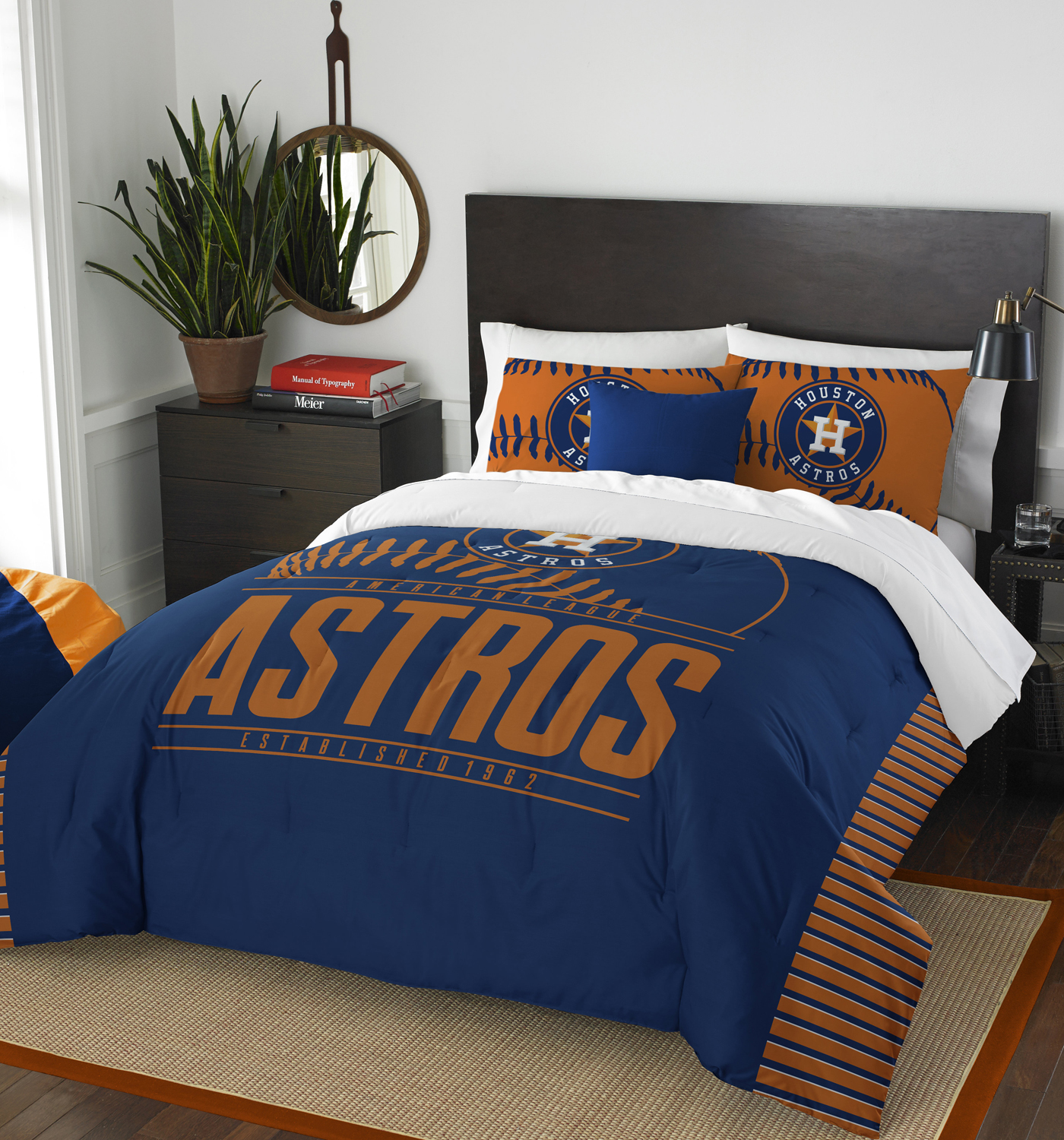 E120726 Northwest MLB Astros Full/Queen Comforter & Shams