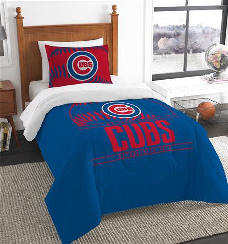Northwest MLB Cubs Twin Comforter & Sham