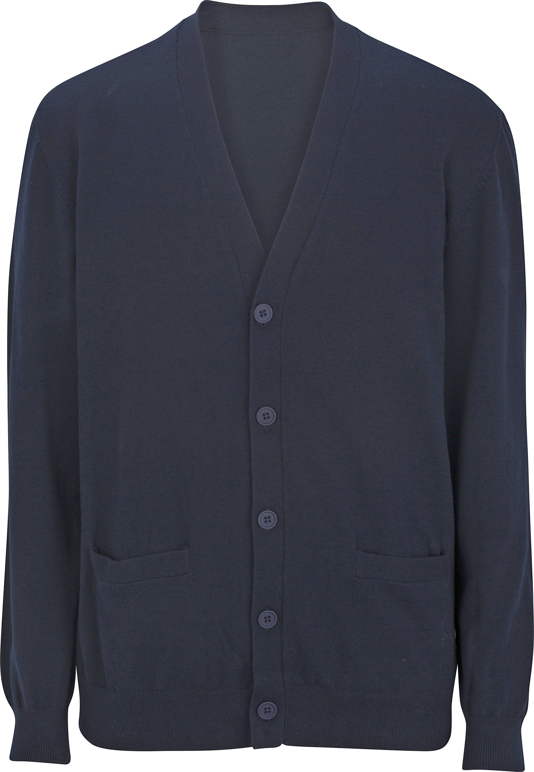 E120806 Edwards Mens Fine Gauge V-Neck Cardigan