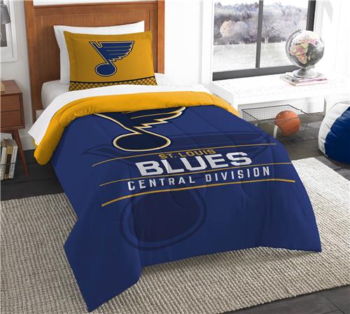 Northwest NHL Blues Draft Twin Comforter/Sham Set