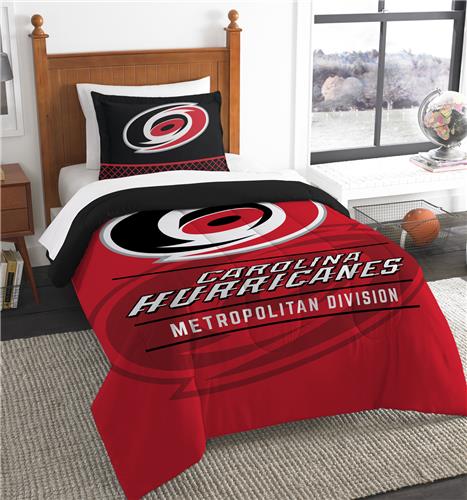 Northwest NHL Hurricanes Twin Comforter & Sham