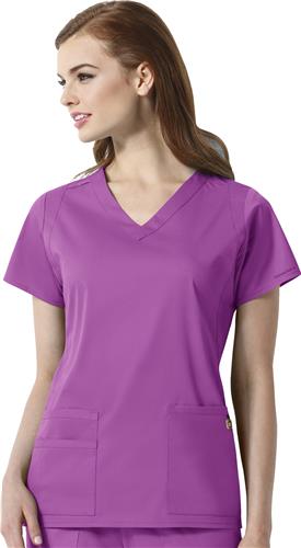 WonderWink NEXT Women's Charlotte V-Neck Scrub Top. Embroidery is available on this item.