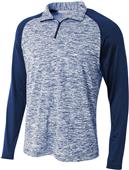 A4 Adult 1/4 Zip Long Sleeve Space Dye Pullover A4 Adult 1/4 Zip Long Sleeve Space Dye Pullover