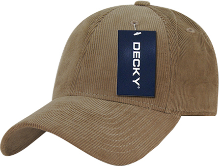 Decky Low Structured Corduroy Cap. Embroidery is available on this item.