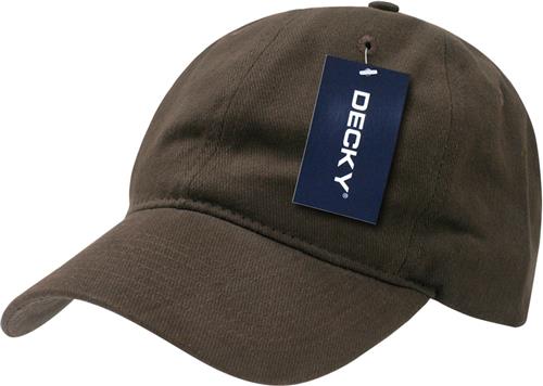 Decky Relaxed Brushed Cotton Cap. Embroidery is available on this item.