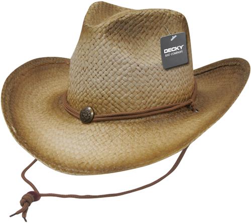 Decky Paper Straw Cowboy Hat